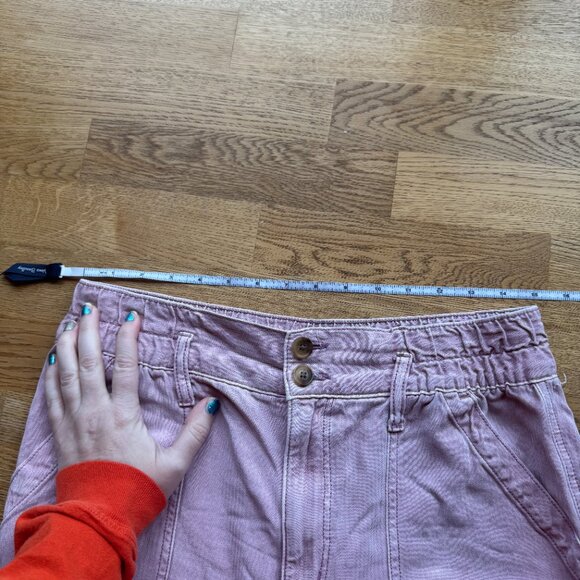 American Eagle Pink Slouchy Pants NO BELT Size 8 Short - Picture 12 of 14